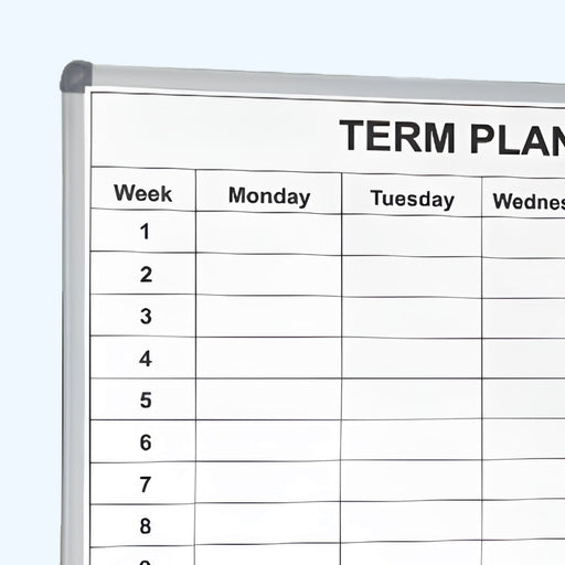 Visionchart Whiteboard Planner School 1 Term 1200 x 900mm VDT100