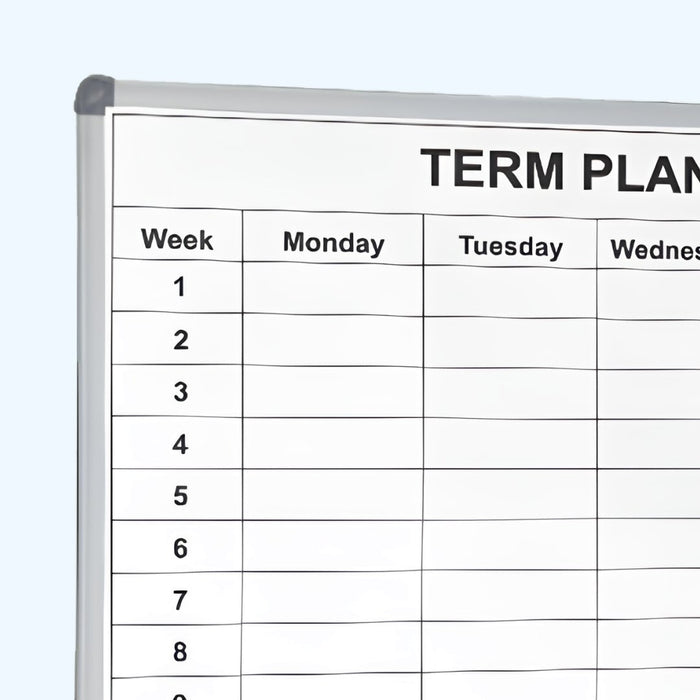 Visionchart Whiteboard Planner School 1 Term 1200 x 900mm VDT100