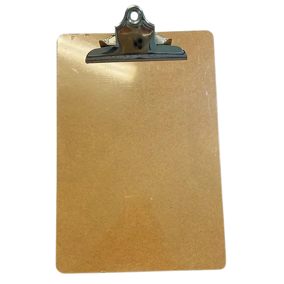 Premier Masonite Clipboard A4 Size with Bulldog Clip