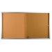 Visionchart BeNoticed Cork Pinboard Notice Case Sliding Door 1800 x 900mm SGCC3