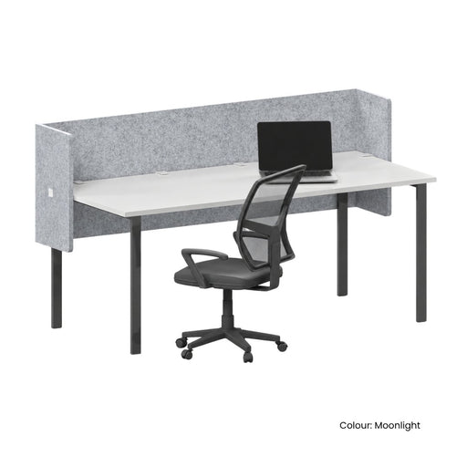SANA Serenity Desk Screen 12mm Above and Below 1500 x 800+300+300mm