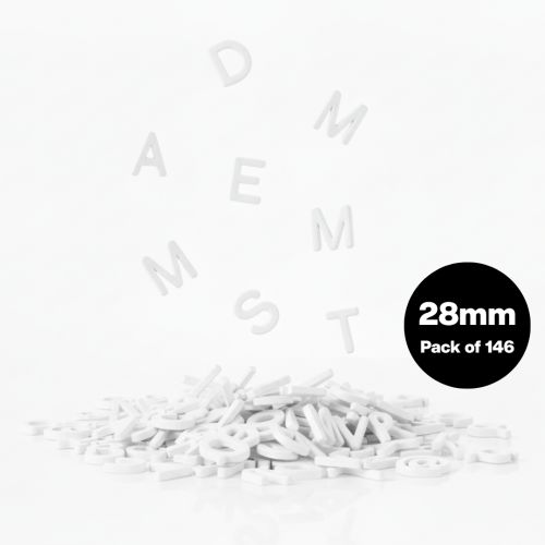Visionchart Executive Letter Board Letters 28mm Pack of 146 White