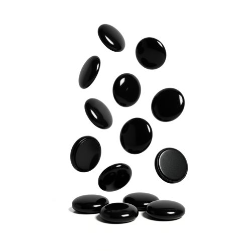 Vista Magnetic Buttons 30mm Pack of 8 Black VWMAG30BK