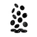 Vista Magnetic Buttons 30mm Pack of 8 Black VWMAG30BK