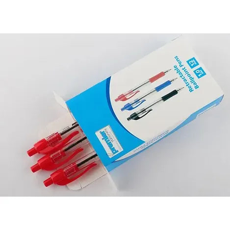 Premier Retractable Ballpoint Pen Red 1.0 mm Pack 12 pens Great Value Super Quality