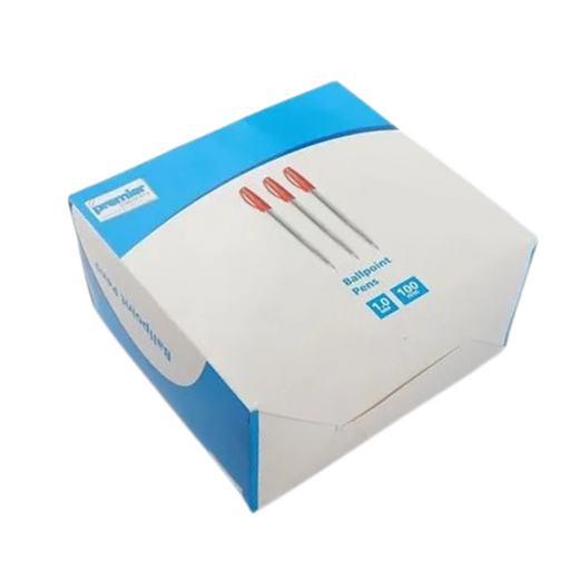 Premier Ballpoint Pens Red – Box of 100