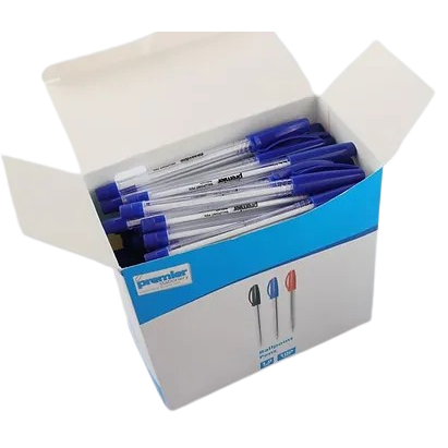 Premier Ballpoint Pens Blue – Box of 100