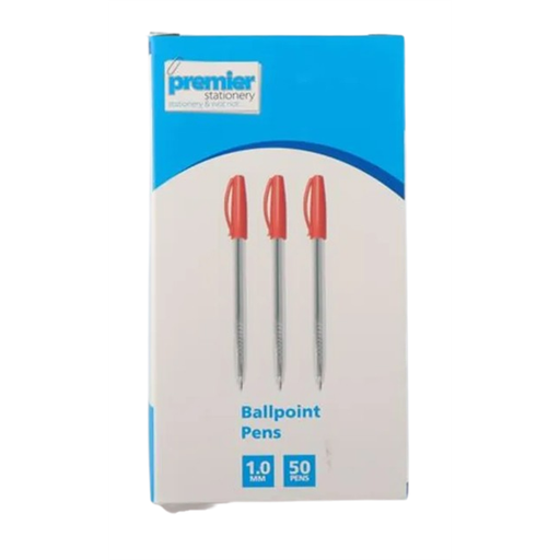 Premier Ballpoint Pens Red – 1.0mm Tip