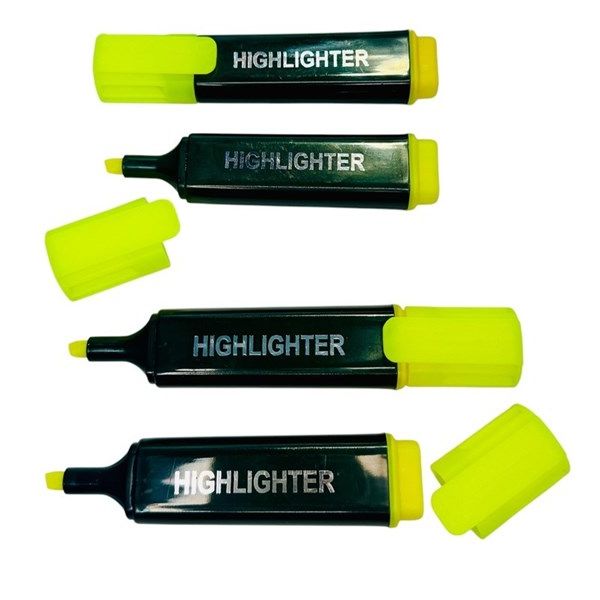 HIGHLIGHTER CHISEL YELLOW BOX/ 12 ECO BUY IN MULTIPLE OF 12's
