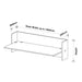 SANA Serenity Desk Screen 12mm Surround 1500 x 600 x 300mm