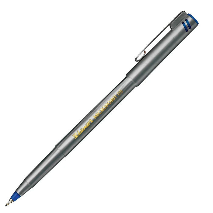 Luxor Fineliner Silver Body, Blue 0.5MM
