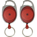 Bibbulmun Retractable Snap Lock Key Holders – 25mm(Pack of 4, Red)