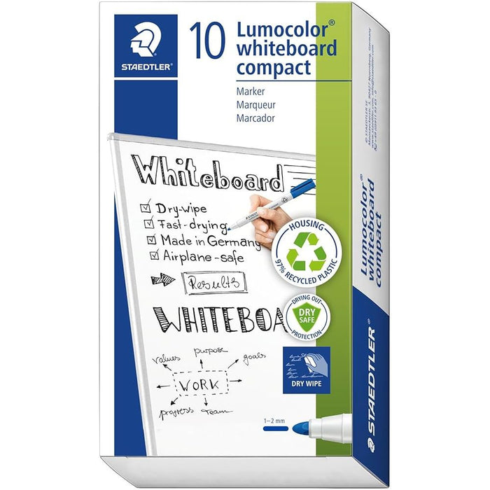 Staedtler Lumocolor Whiteboard Marker Bullet Tip - Blue