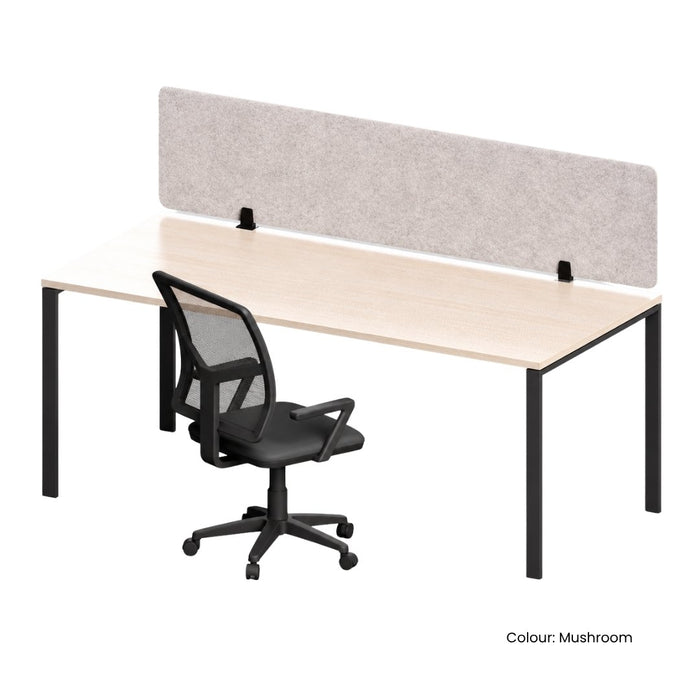 SANA Serenity Desk Screen 12mm Above Desk 1200 x 600mm Assorted