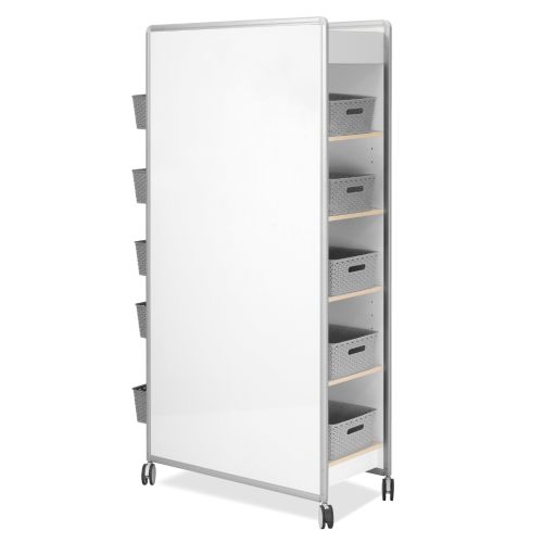 Visionchart DuraWrite Mobile Huddle 1800 x 840 x 374mm White HUD180-SB
