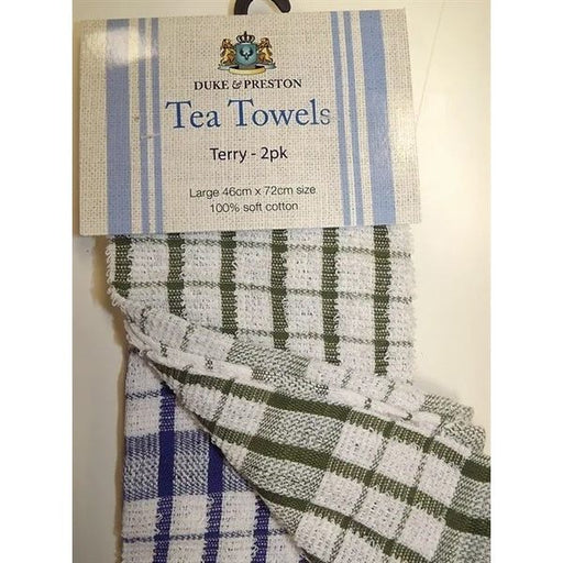 2 Duke & Preston Terry Tea Towels - PK 1