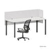 SANA Serenity Desk Screen 12mm Above and Below 1500 x 600+300mm