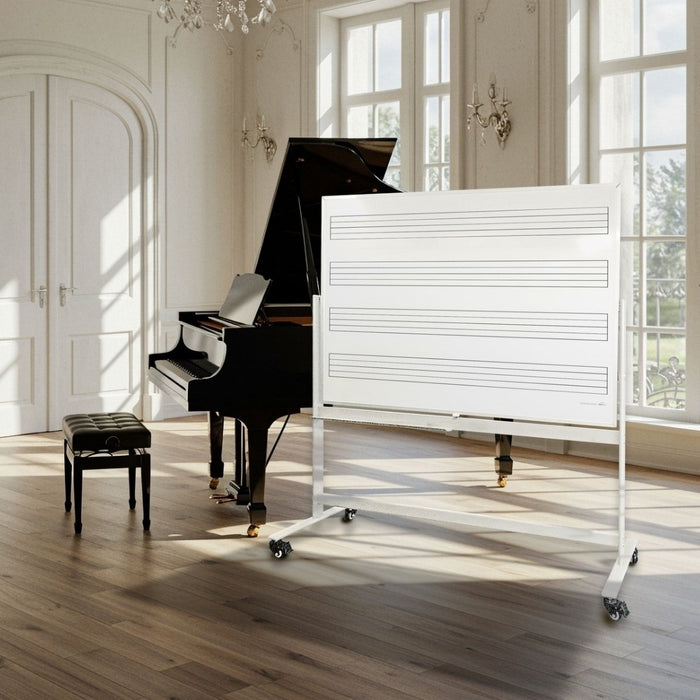 Visionchart DuraWrite Music Staff Mobile Whiteboard 1800 x 1200mm