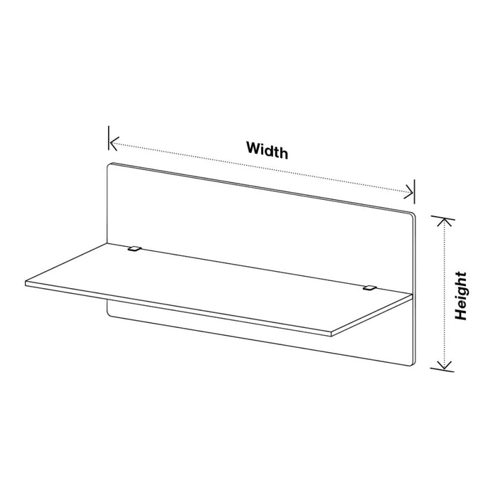 SANA Serenity Desk Screen 24mm Above and Below Desk 1200 x 600mm Assorted