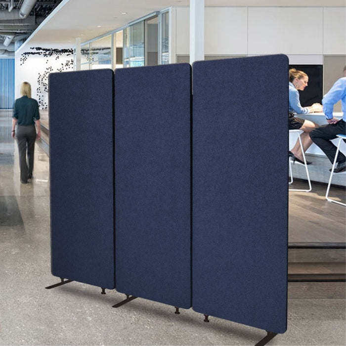 Visionchart ZIP Acoustic Screen Room Divider 3 Panels 1650 x 1830mm Marine