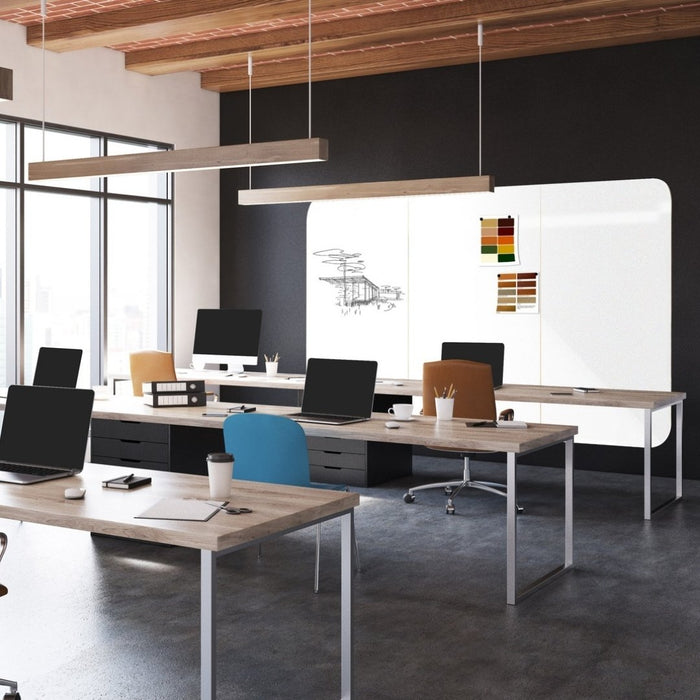 SKANDI DuraWrite Whiteboard Birch Frameless 900 x 1180mm White SKD1200-O