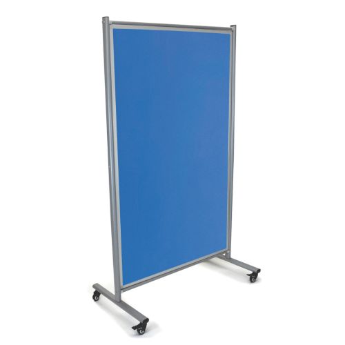 Visionchart Modulo Pinboard Room Divider Mobile 1800 x 1000mm Blue