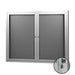 Visionchart BeNoticed Notice Case Hinged 2 Door 1220 x 915mm Silver BN-HDC-1290SL