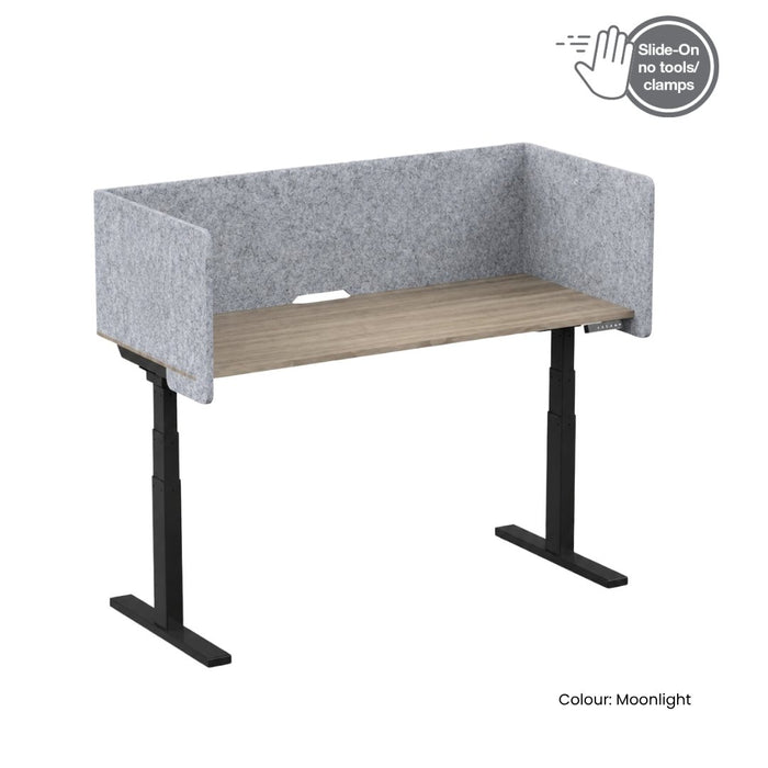 SANA Serenity Desk Screen 24mm Slider Surround 1200 x 800 x 500mm Altitude
