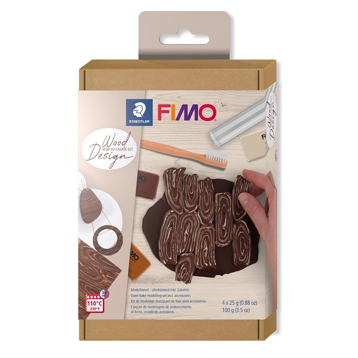 Staedtler Set Modelling Clay Fimo Soft HTC1 - Wood Effect