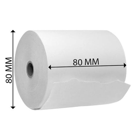 80 × 80 MM Thermal Paper Rolls – Premium Quality (Pack of 50)