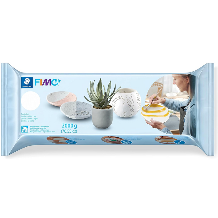 Staedtler Fimo Air Air Dry Modelling Clay White - 2000g