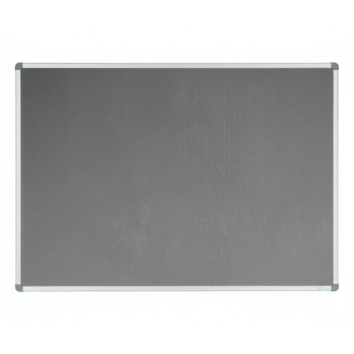 Visionchart Corporate Felt Pinboard Standard Frame 1500 x 1200mm Grey VF1512L