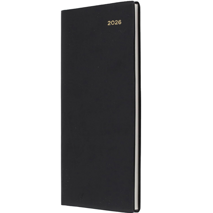 Collins Belmont 2026 Diary / Planner B6/7 Week to View - Black