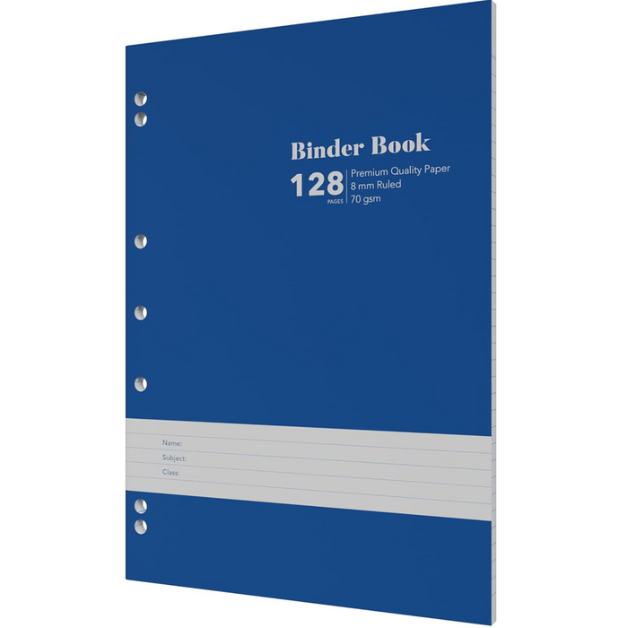 Collins School Essentials Binder Book A4 8mm Ruled 128PP - Blue