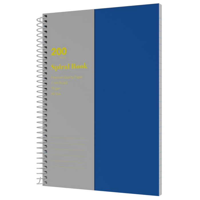 Collins School Essentials - Spiral Book, A5 - Blue