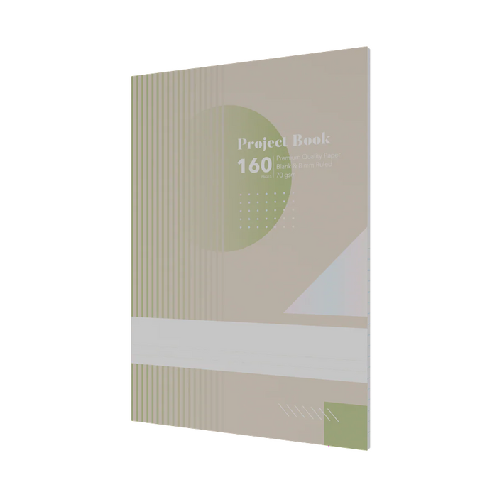 Collins School Essentials Project Book A4 160PP Top Plain / Bottom Ruled