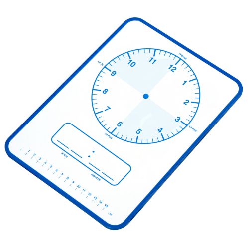 Creative Kids Whiteboard Tablet A4 Clock 297 x 210mm Navy Blue