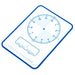 Creative Kids Whiteboard Tablet A4 Clock 297 x 210mm Navy Blue
