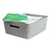 Creative Kids Storage Basket Knotted Medium 305 x 355 x 135mm Grey ESBK-M