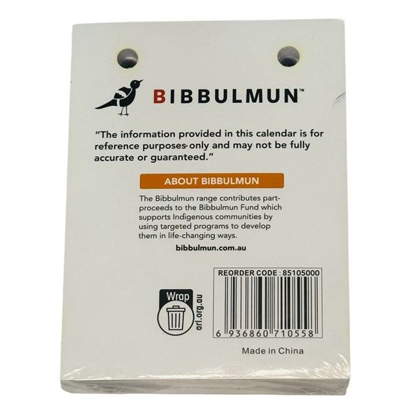 Bibbulmun Calendar Refill Top Punch 2026 – Daily Desk Calendar Sheets