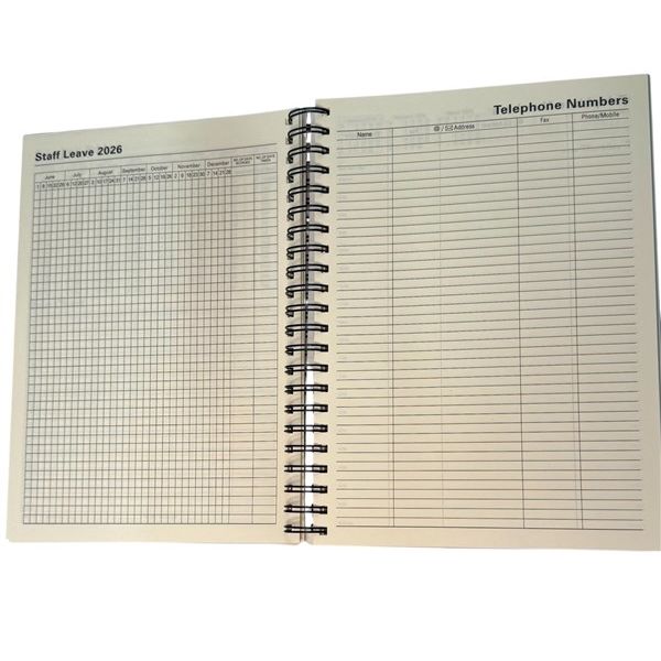 Bibbulmun Diary Management Wiro A4 1 Day To A Page 2026