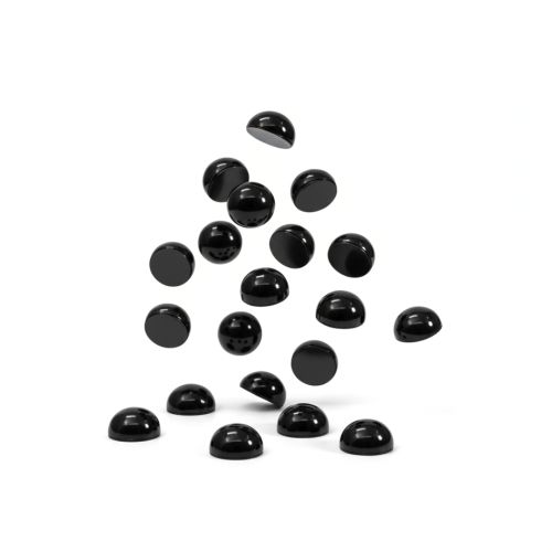 Vista Magnetic Buttons 20mm Pack of 10 Black VWMAG20BK