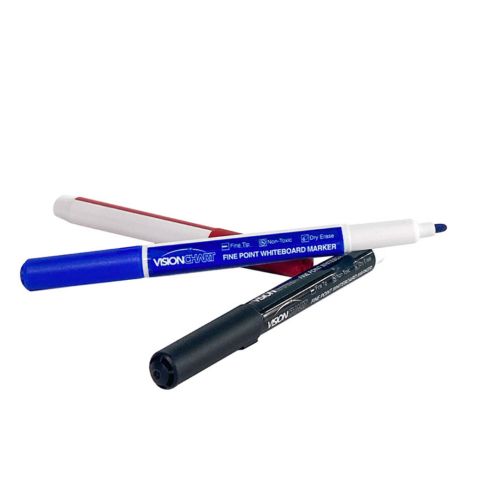 Visionchart Whiteboard Markers Fine Point Assorted Pack of 3 VA808