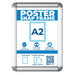 Visionchart Poster Snap Frame A2 655 x 480 x 25mm Silver Alloy VQ0002