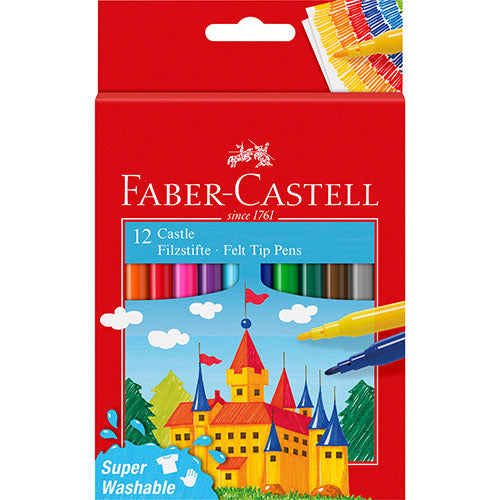 Faber Castell 12 Pack Castle Felt Tip Pen