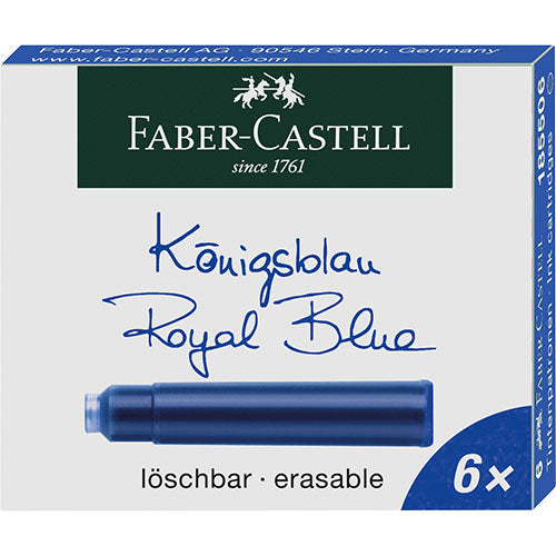 Recharges d’encre pour stylo-plume Faber-Castell (6 recharges par paquet)