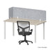 SANA Serenity Desk Screen 24mm Above Desk w/ Side Bar 1200 x 600 x 300mm Assorted