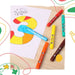 Luxor Funbook colour by numbers coloring book 12 pages and 6 broad line colouring Markers Set