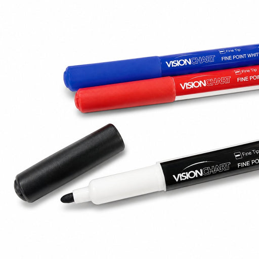 Visionchart Whiteboard Markers Fine Point Assorted Pack of 3 VA808