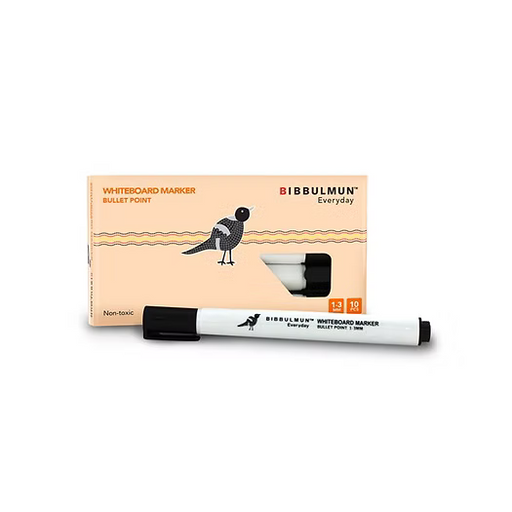 BIBBULMUN Whiteboard Marker – Bullet Point Black